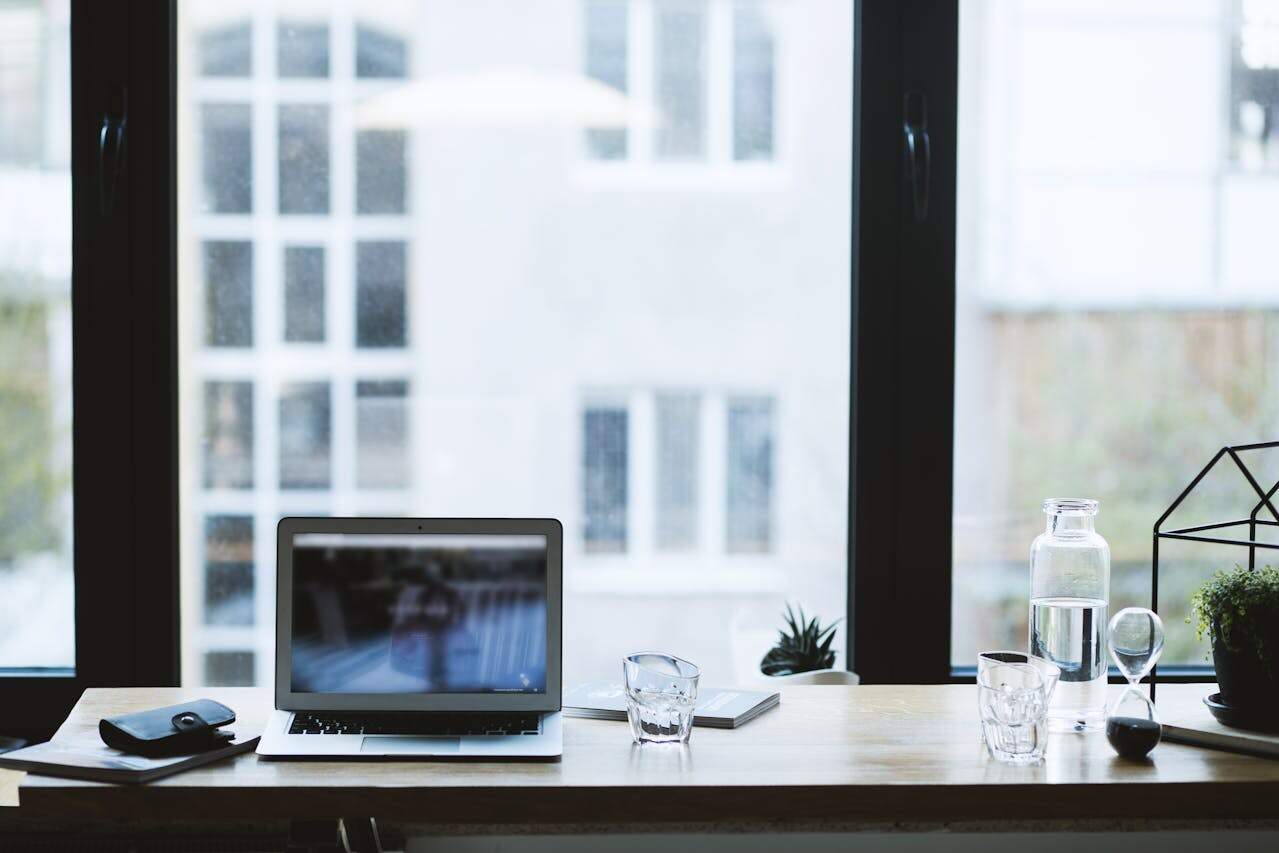 Photo by EVG Kowalievska: https://www.pexels.com/photo/turned-on-silver-laptop-on-tabletop-1128207/