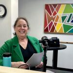 Wisconsin state Assembly Rep. Jill Billings (D-La Crosse) in the WIZM studio for La Crosse Talk on April 21, 2025.