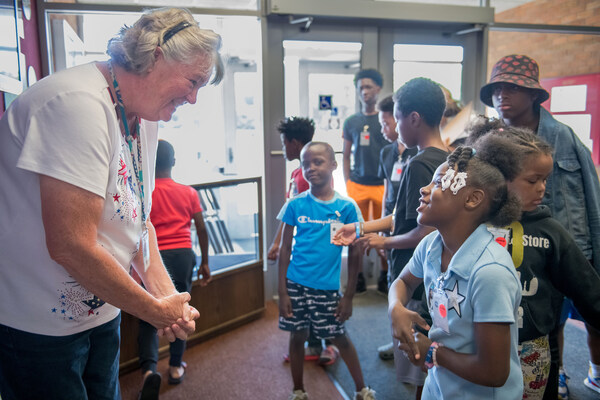 Students take a tour of the Glenn International Space Station Payload Operations Center at NASA's Glenn Research Center in Cleveland, where researchers operate Space Station experiments, during 4-H Day on June 14, 2024.
