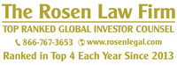 Rosen Law Firm Logo (PRNewsfoto/THE ROSEN LAW FIRM, P. A.)