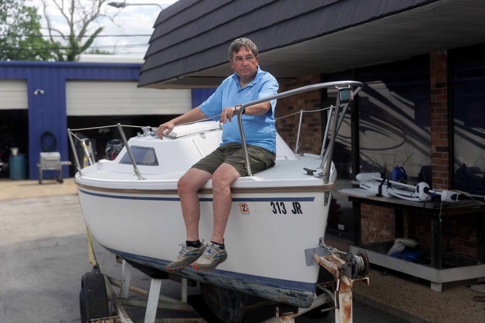1 of 3 | Frank Vaughan in Garland, Texas, has spent hundreds of thousands on his sailboats. But Vaughan says that if the cost of materials keeps going up like it has been he may give up sailing. (Shelby Tauber / The New York Times)