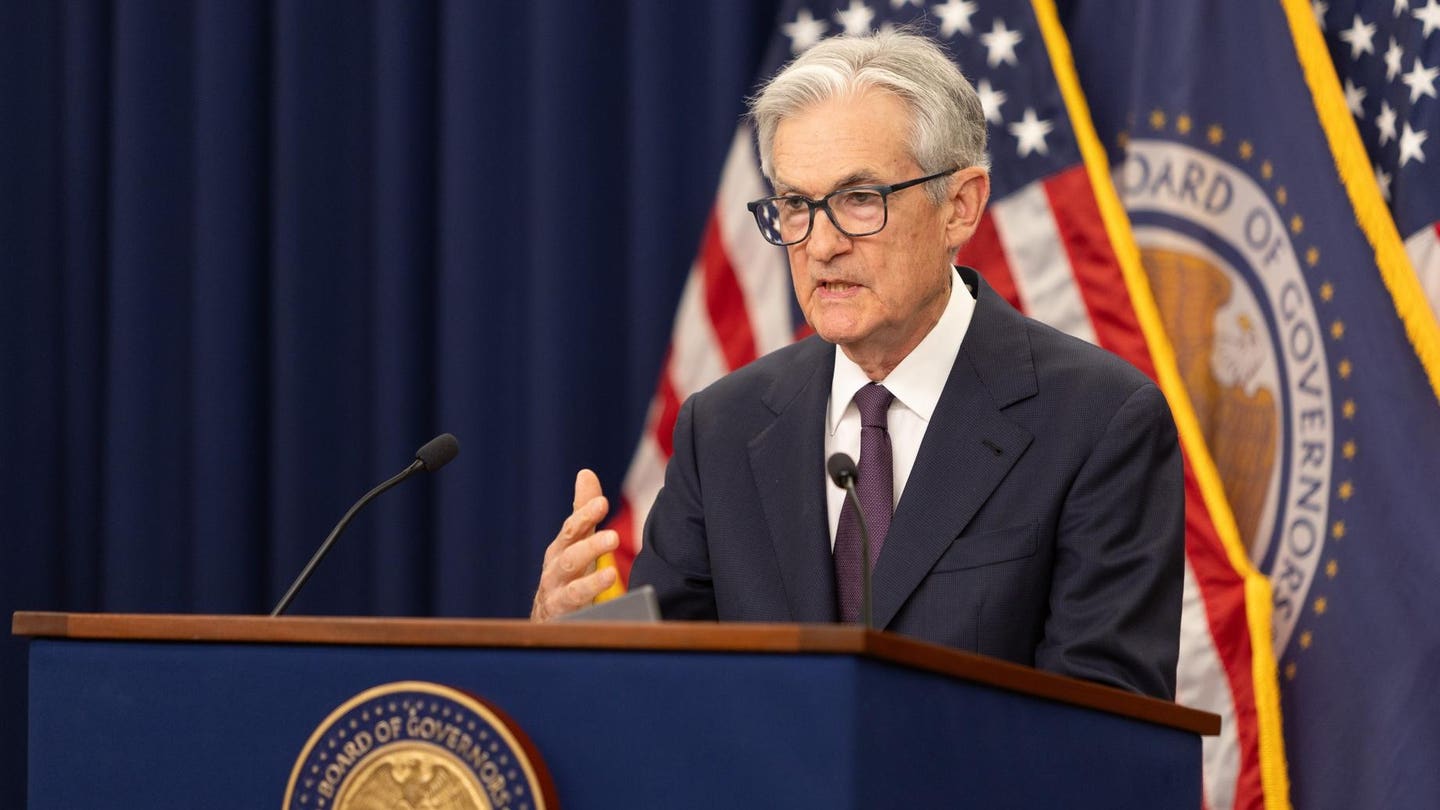 U.S. Federal Reserve Chair Jerome Powell at the press conference following the Open Market Committee meeting last week.
