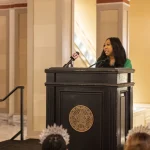 State Rep. Ajay Pittman, D-OKC, speaks at Black History Day at the Oklahoma State Capitol on Feb. 2, 2025.