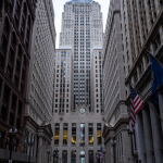 LaSalle Street near the old Chicago Board of Trade building.