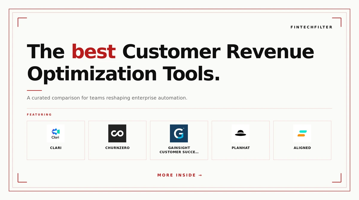 best customer revenue optimization tools